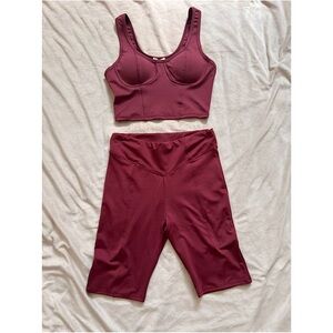 Women's Burgundy Intimate Set